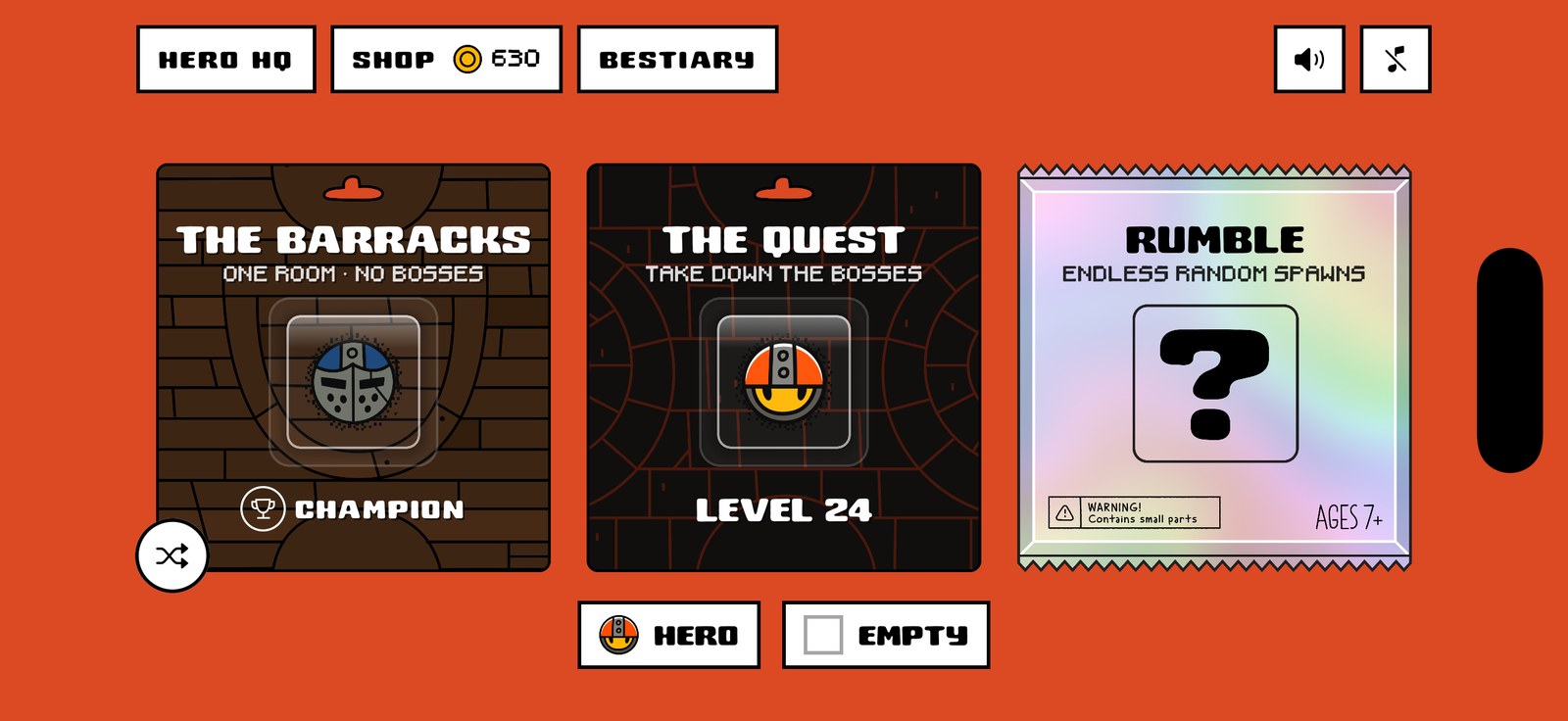 Main menu